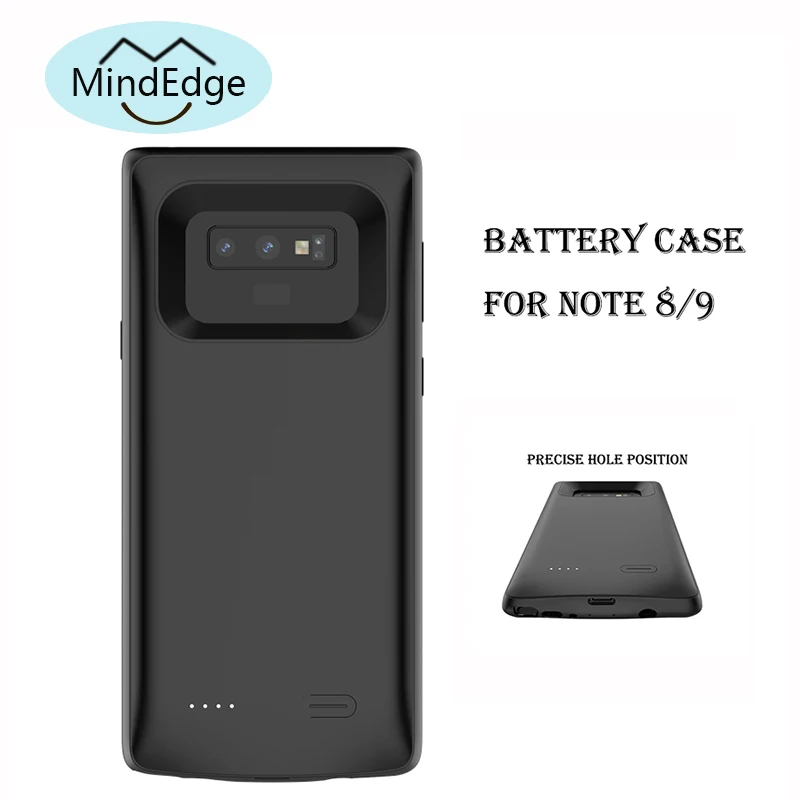 Роскошный 5000 mah аккумулятор зарядное устройство чехол для samsung Galaxy Note 9 power Bank