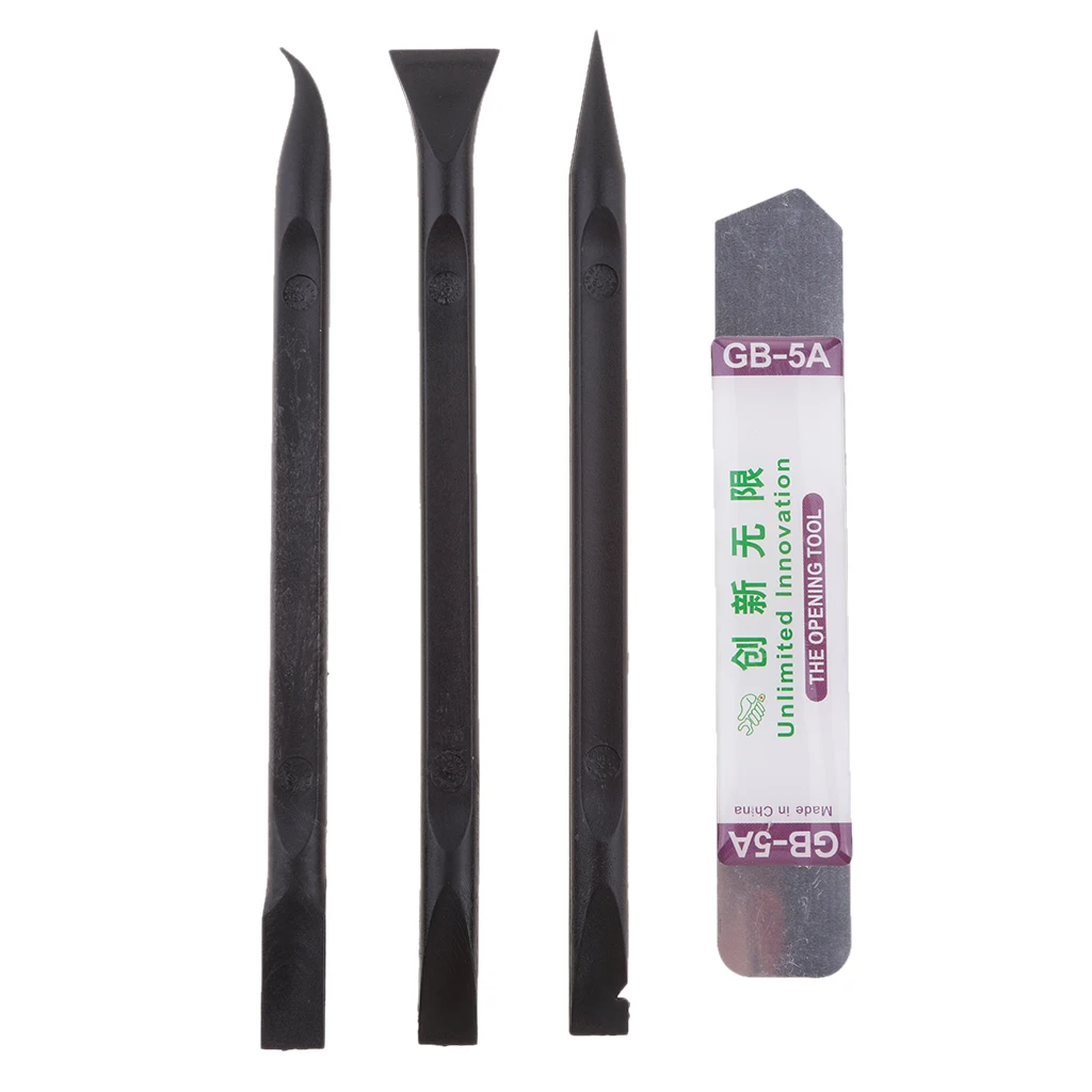 4 in 1 Universal Black Stick Opening Pry Metal Spudger Tool Kit for iPhone iPad HTC Disassemble Kit