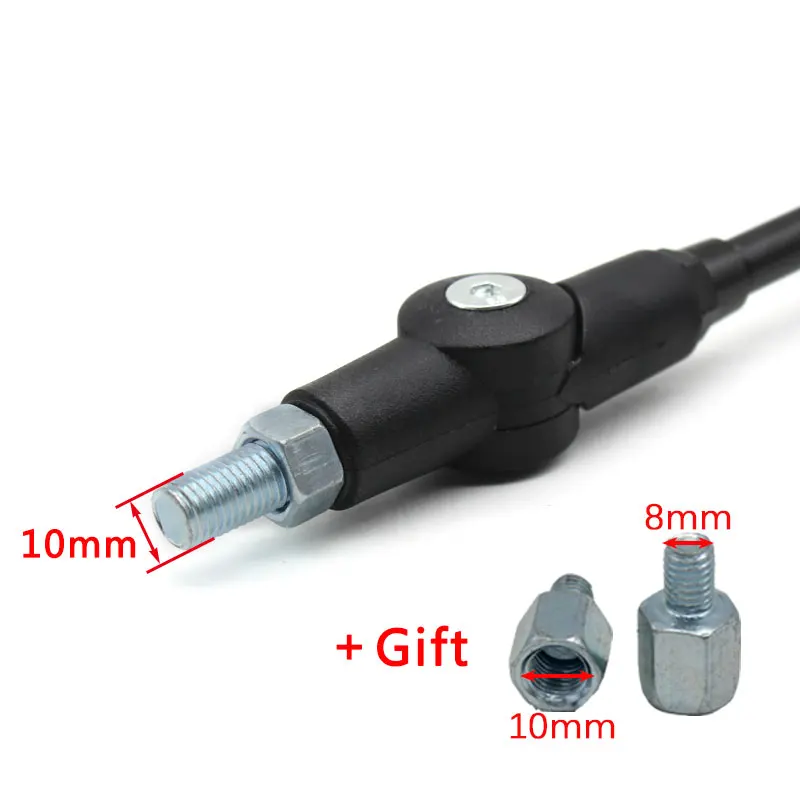 ROAOPP Motorcycle Rear Mirrors For Honda XLR125 XLR200 XR250 XR400 XL250 XLR250 AX-1 250 CRM250 CRM250AR 400 NX650 XR650L XR650R