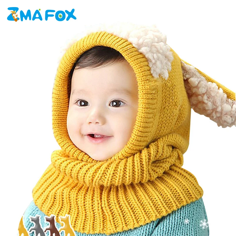 ZMAFOX детские зимние шапки для малышей Детские теплые флисовые ветронепроницаемая шапка детские мальчики девочки Плюшевые цельные шапки с