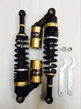 Rfj 350mm Universal Amortecedores para Honda/Yamaha/Suzuki/Kawasaki/Dirt bikes/Gokart/ATV/Motos e Preto + ouro