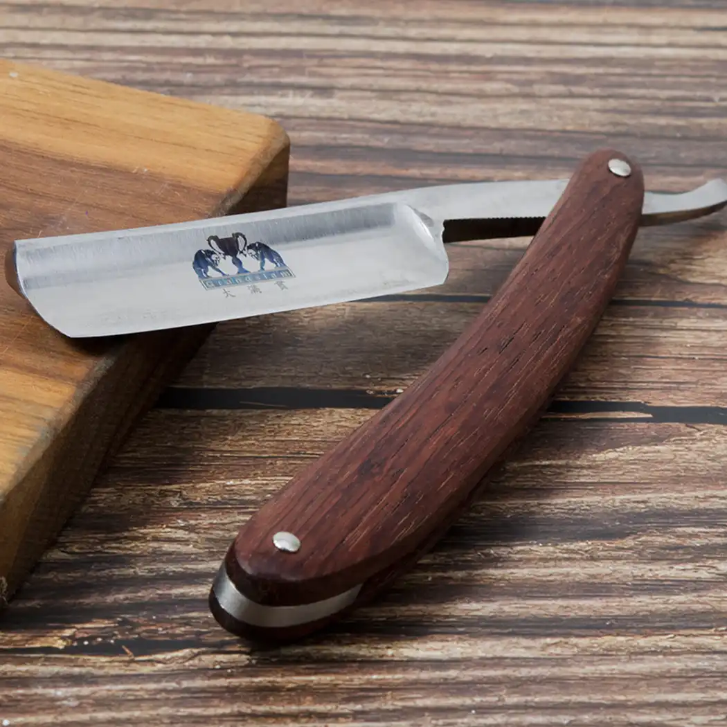 Grandslam Straight Razor Set Men Cut Throat Shaving Razor with Leather