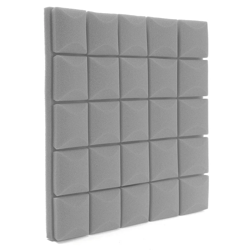 4x-500x500x50mm Soundproof Foam Panels Acoustic