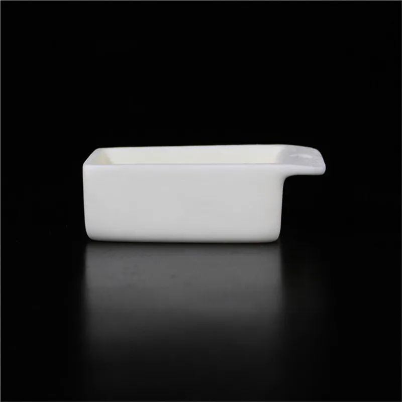 

99.3% alumina crucible / 100*56*35 / Rectangular corundum crucible / Al2O3 ceramic crucible / Sintered crucible