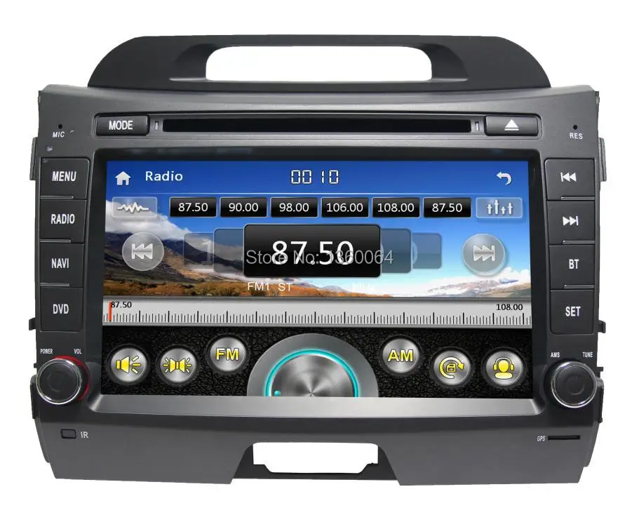 Perfect 8" Car DVD Player for KIA Sportage 2011 2012 2013 2014 2015 Car Multimedia GPS Navigation Bluetooth,Radio,Stereo,Gift camera 3