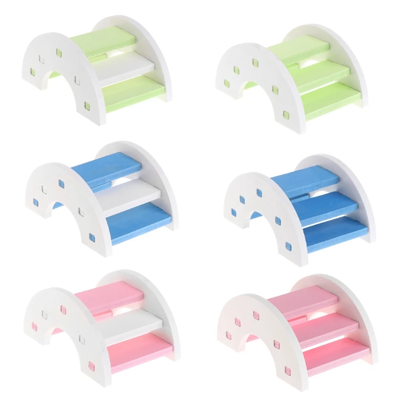 

Hamster Toy Wooden PVC Bridge Seesaw Small Animal Pets Guinea Pig Squirrel Funny