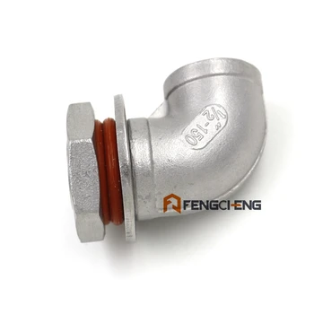 

Weldless Sight Gauge Elbow Adapter - 1/2" NPT, Brewer Hardware