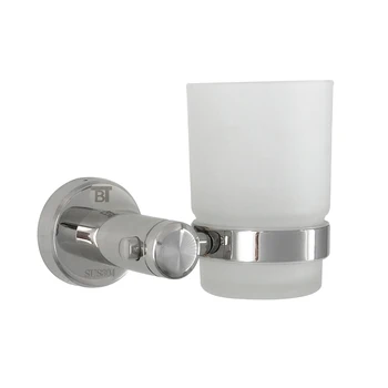 

1pc Cup Holder Stainless Steel Round Wall Mounted Cup Organizer Cup Rack Toothbrush Cup Holder for Bathroom Toilet Home