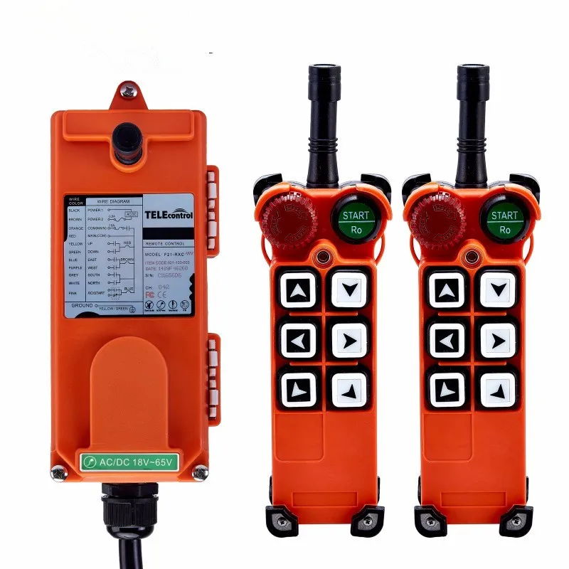 

Telecontrol Industry wireless remote control F21-E1 2 transmitter to 1 receiver Super quality