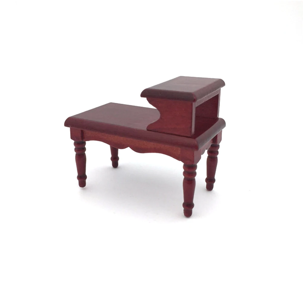 1/12 Dollhouse Miniature Accessories Mini Wooden End Table Simulation Tea Table Furniture Toys for Doll House Decoration 1/12 Dollhouse Miniature Accessories Mini Wooden End Table Simulation Tea Table Furniture Toys for Doll House Decoration