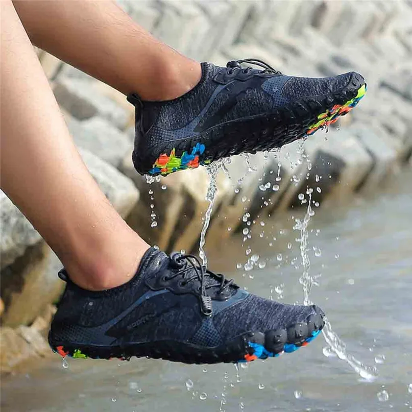 Aqua Shoes Men Quick-Dry Water Shoes Pool Beach Swim Drawstring Shoes Creek Diving Shoes Sneakers #2Y21 (11)