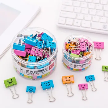 

Creative Long Tail clip kawaii 48pcs/40pcs boxed color clips students Stationery Small File Office Supplies Stationery Iron Clip