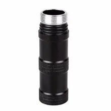 Black Aluminum Alloy 18650 Battery Extension Tube For 1600 1200 3800LM Flashlight Torch