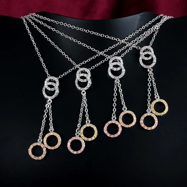 

New arrival long necklaces 4 colors random delivery for the party ALW1696