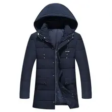 Новые зимние мужские пуховые хлопковые пальто модная куртка мужская приталенная парка с капюшоном с карманами высокое качество плюс размер 3XL-9XL