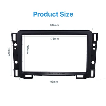 

Seicane 2 Din Car Radio Fascia DVD Stereo Refit Panel for 2010-2015 Chevrolet Sail Dashboard Modified Installation Frame Kit