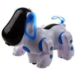 Роботизированные интерактивные для прогулок с собаками Bump Go Puppy Детские игрушки для детей 1 электронные игрушки