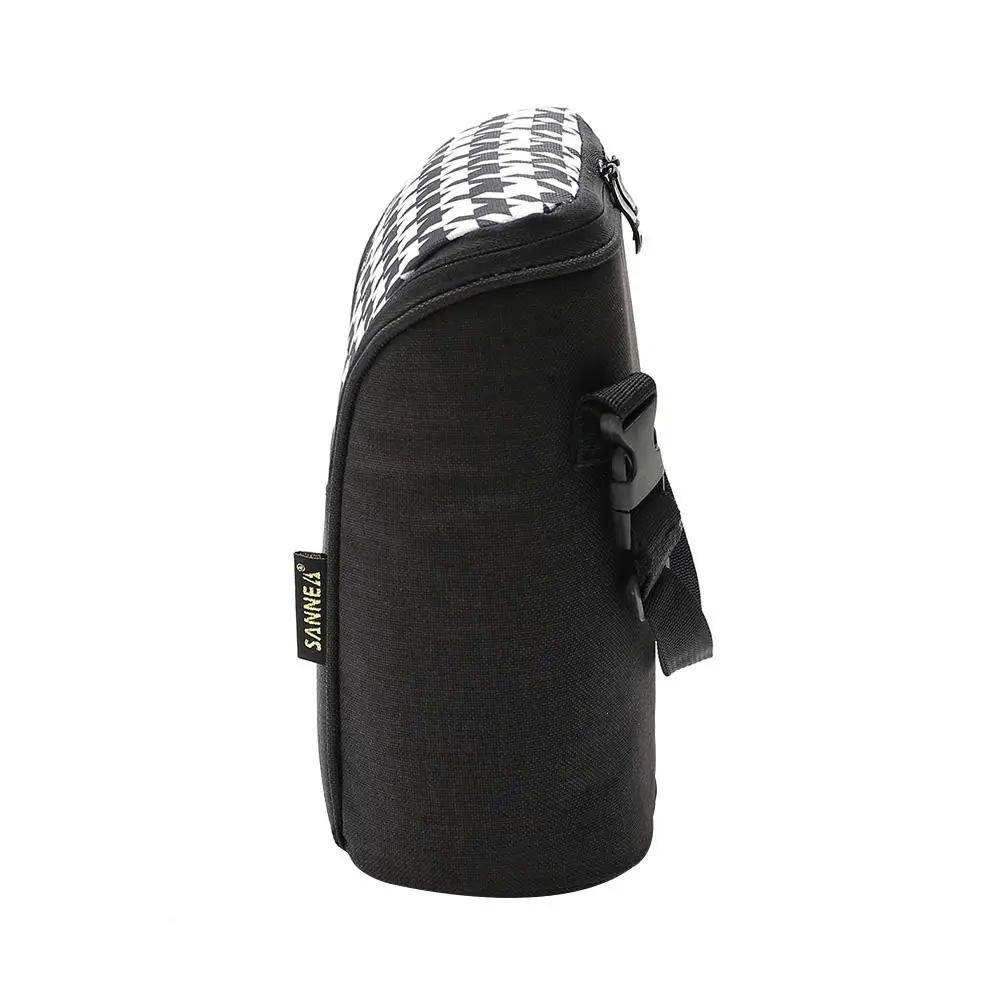 4L الغداء كيس الثلج حزمة حقيبة حفظ الطعام الجليد حقيبة Houndstooth و مزدوجة-طبقة المحمولة الألومنيوم فيلم الباردة المنزل تخزين منظمة