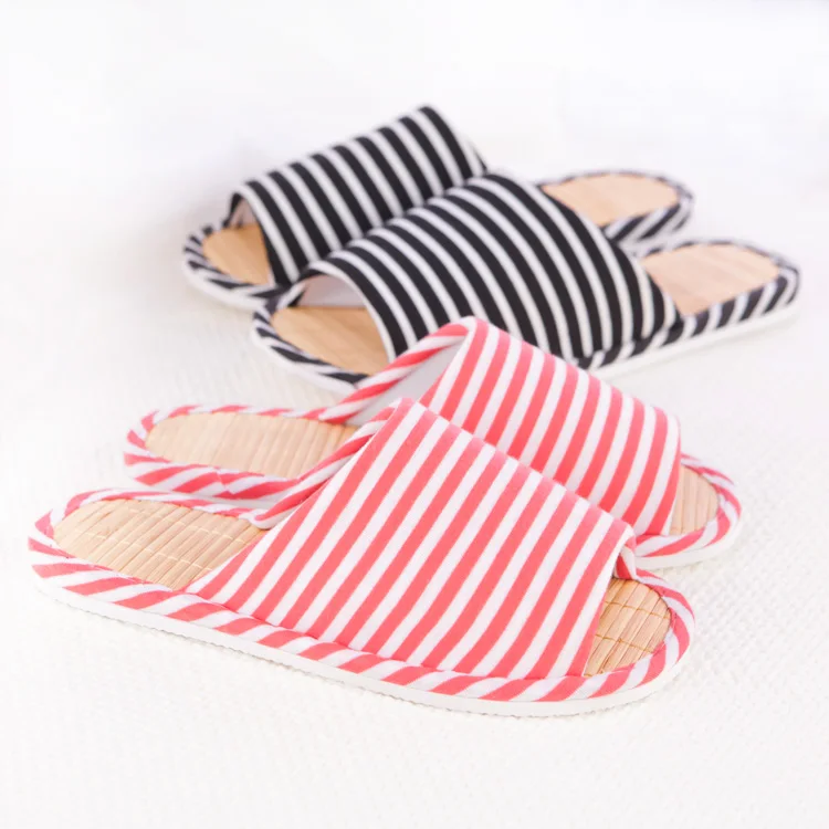 Export of Japanese female summer indoor slippers slippers bamboo wood