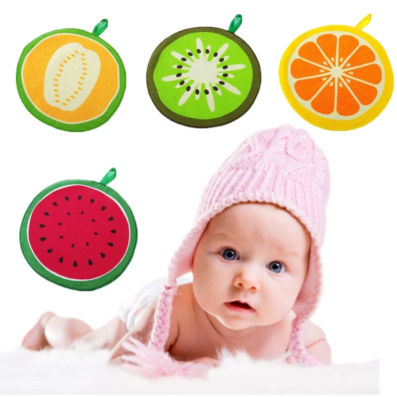 Baby Hand Towel baby bath towels Toddler Soft Plush Cartoon Fruit