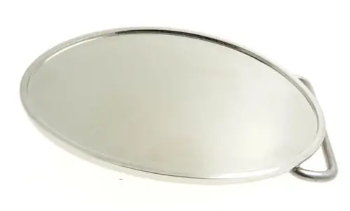 

cheap Shiny Chrome Oval Blank Metal Belt Buckle high quality man style custom made silver belt buckle