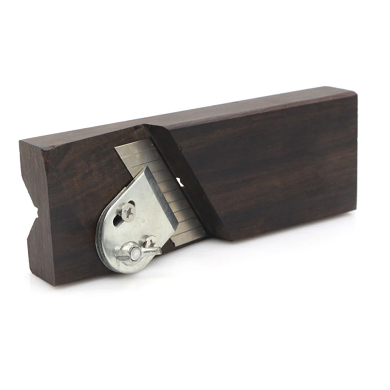 

Wood Chamfer Plane 45 Degree Ebony Block Plane with Blades Hand Planer Tool for Carpenter LAD-sale