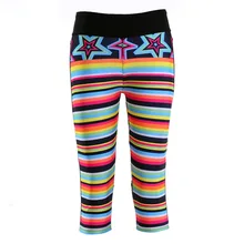 New 1231 Sexy Girl Women National Barrio Stripe Star 3D Prints Workout Fitness elastic Cropped Trousers Leggings Pocket Pants