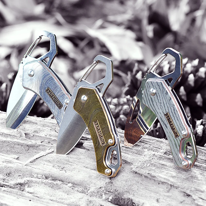 

Sanrenmu 4077 Mini Pocket Folding Knife Outdoor Survival Camping Multi-functional Tool EDC Mini Fruit Knife