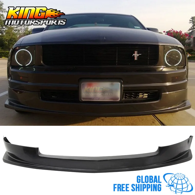 

FOR 05-09 Ford Mustang V6 Front Bumper Lip Spoiler Bodykit Global Free Shipping Worldwide