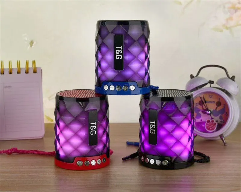 Портативный Мини Bluetooth динамик s беспроводной Hands Free светодиодный динамик с TF USB FM звук музыка для мобильного телефона для iPhone