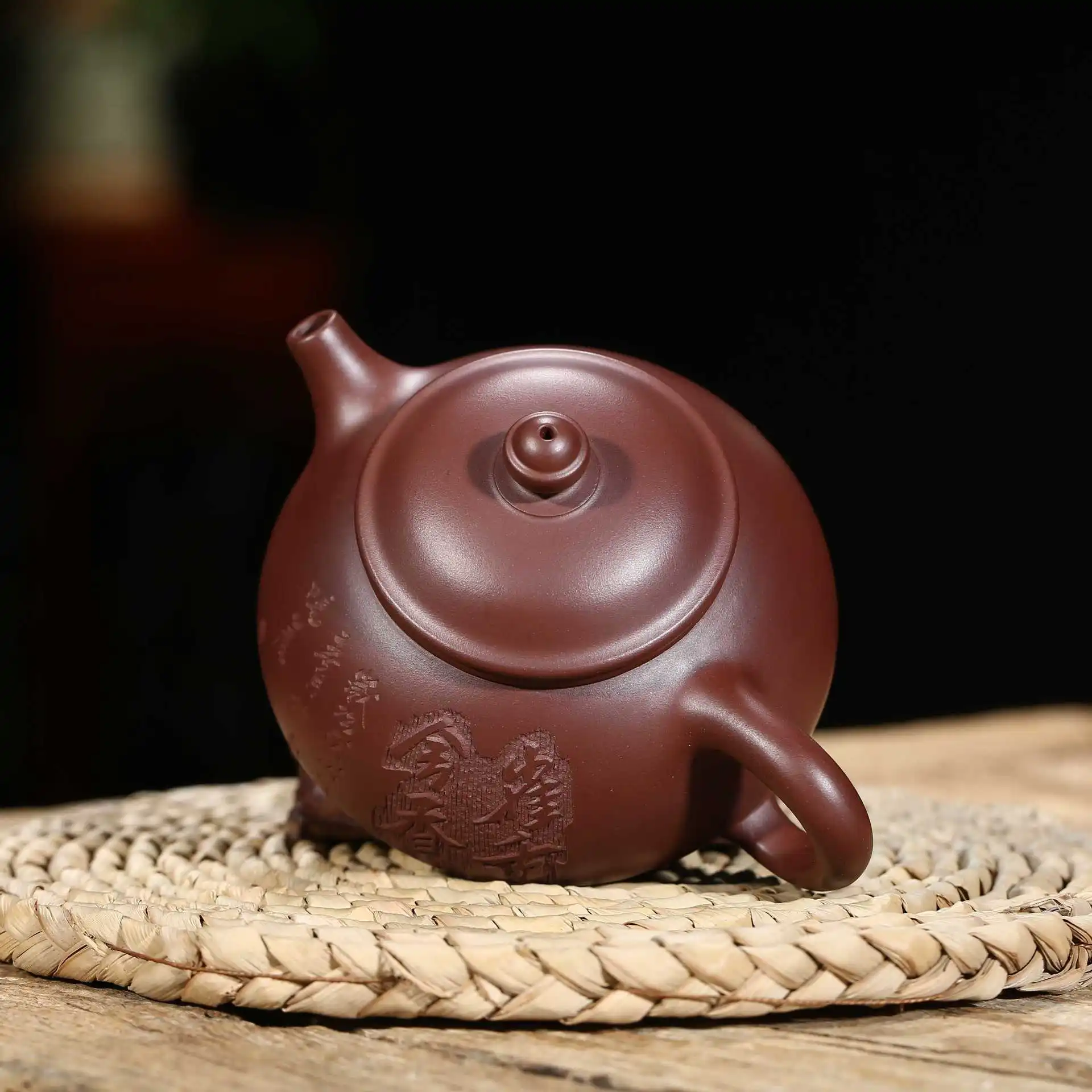 Полностью сырой металлический пурпурный чернила для печати пломб Kong Pan Pot крошечные династии Shang причина кусок поколения волос