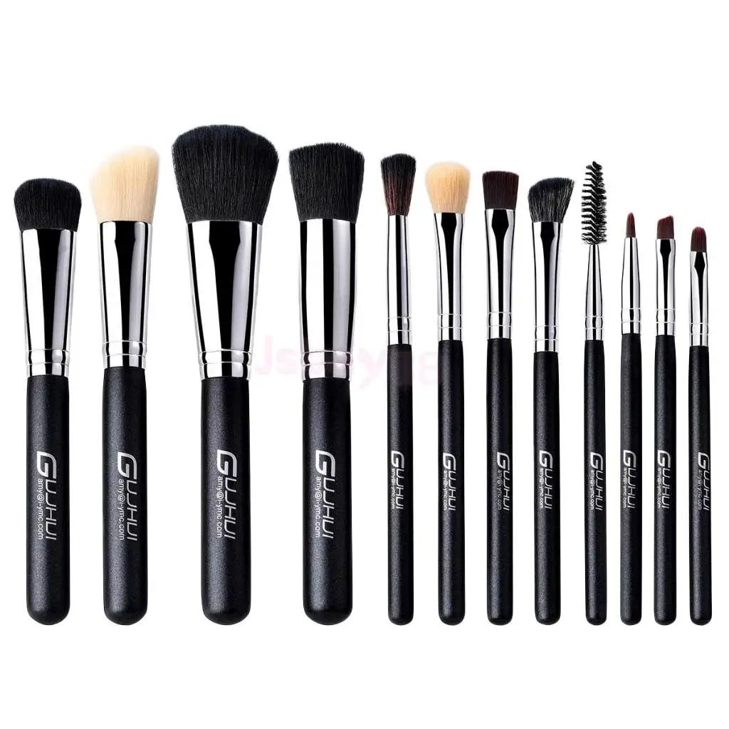 

12 Pieces Professional Kabuki Cosmetic Makeup Brushes Set Facial Cream Powder Foundation Eyeshadow Lip Applicator Tool