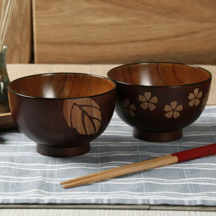 Natural Jujube Wooden Bowls for Kids Small Unbreakable Heat Resistant Mini Wood Rice Soup Feeding Bowl Food Safety Wooden Utensil (8)