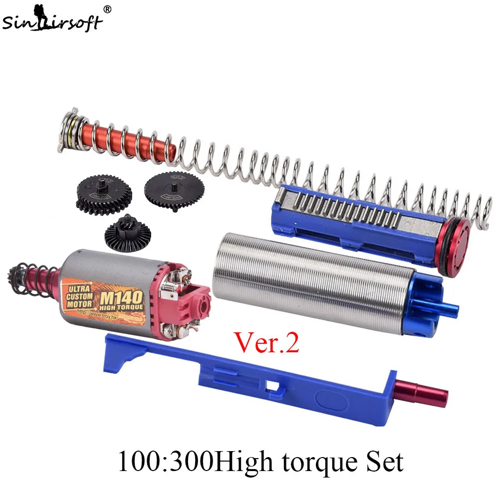 SINAIRSOFT-Motor-SHS-Gear-Set-14-Teeth-Piston-Cylinder-Set-Spring-Guide-Tappet-Plate-Nozzle-For (1)