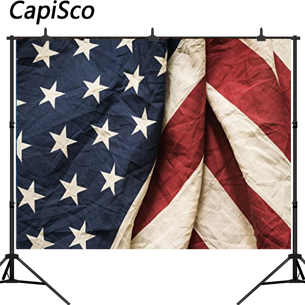 Виниловый фон для студийной фотосъемки в стиле флага США Capisco|studio props|backdrop customvinyl