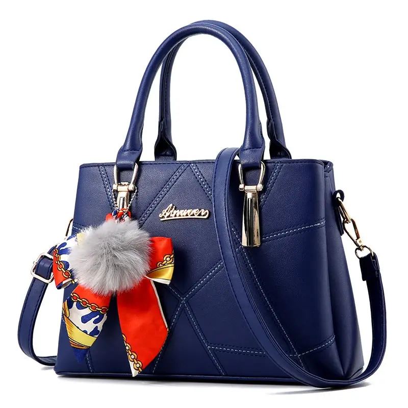 Модная элегантная сумка на плечо для женщин новые дизайнерские простые кожаные сумки женские сумки милая сумка-мессенджер женская сумка с лямкой через плечо - Цвет: Blue