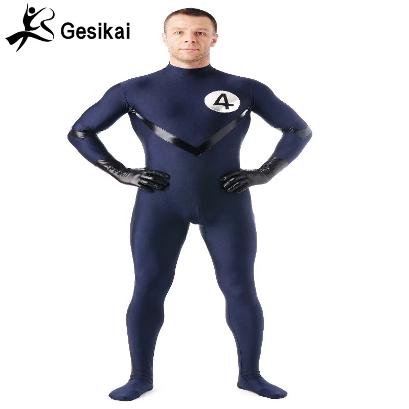 Фантастическая четверка супергерой лайкра спандекс зентай костюм высокое