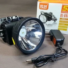 New 5 w rechargeable LED lithium battery waterproof head lantern for outdoor hunting fishing from miners headlamp