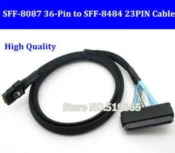 

Mini SAS SFF-8087 36-Pin to SFF-8484 32-Pin Data SAS Internal Cable Length 90CM