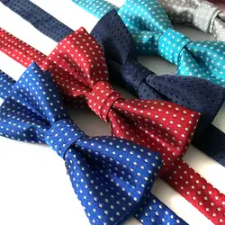2019 Модный деловой хлопковый галстук-бабочка, классический галстук в горошек для мальчиков, цветной галстук-бабочка для свадебной