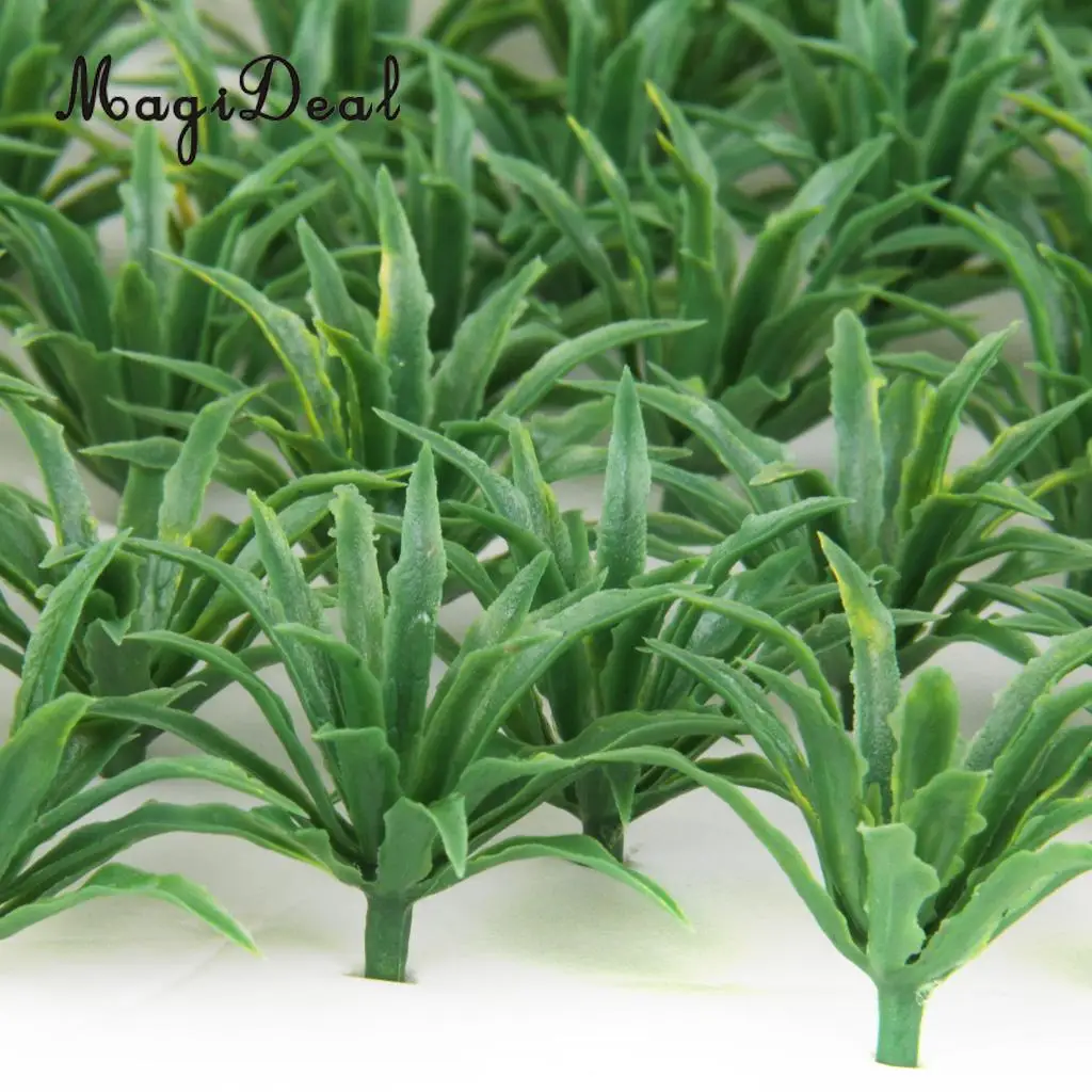 50Pcs/Lot Model Green Shrubs Bush Railway Railroad Street Wargame Park Diorama Scene Scenery Layout HO 3.5cm