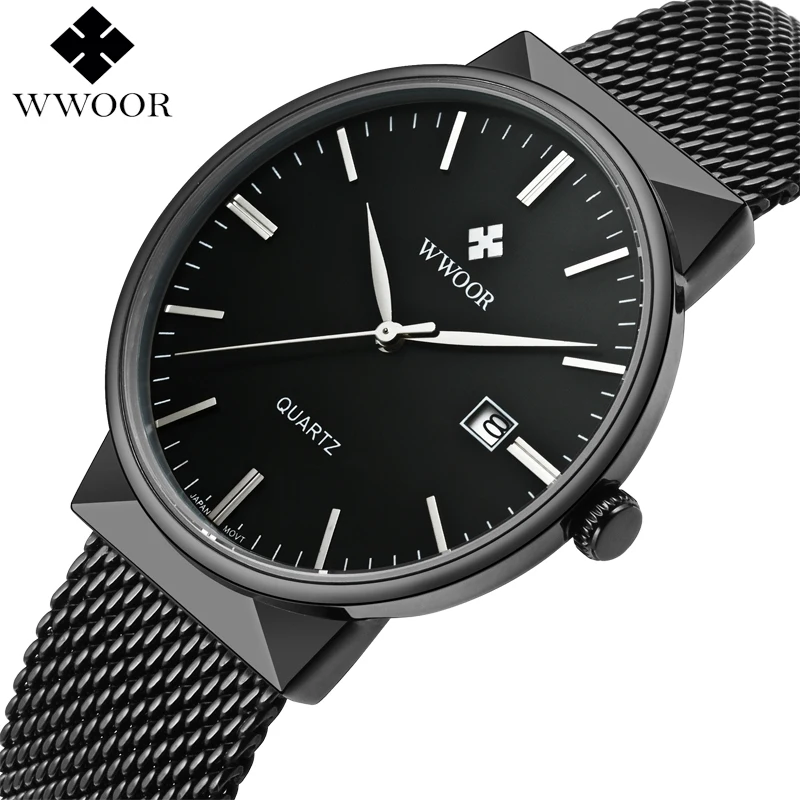 Top Brand Luxury Men Waterproof Sports Watches Men Quartz Date Clock Male Black Strap Casual Wrist Watch WWOOR relogio masculino Top Brand Luxury Men Waterproof Sports Watches Men Quartz Date Clock Male Black Strap Casual Wrist Watch WWOOR relogio masculino