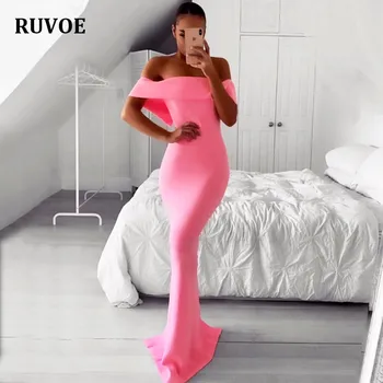 

Sexy Women Maxi Bandage Dress 2019 Slash Neck Pink Long Dress Robe Porm Party Dinner Elegant Back High Slit Bodycon Dress K-172