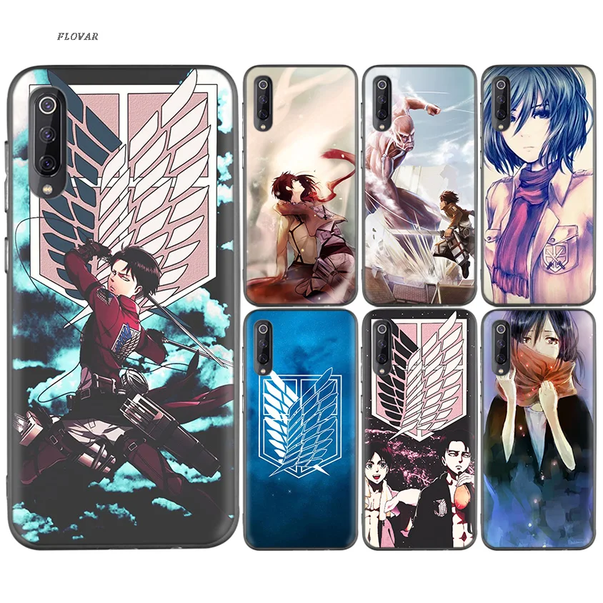 

Attack on Titan Mikasa Case For Xiaomi 9 8 A2 lite A1 Play Xiomi Redmi Note 7 6 5 Pro 4X 4 5Plus Soft TPU Printed Cover