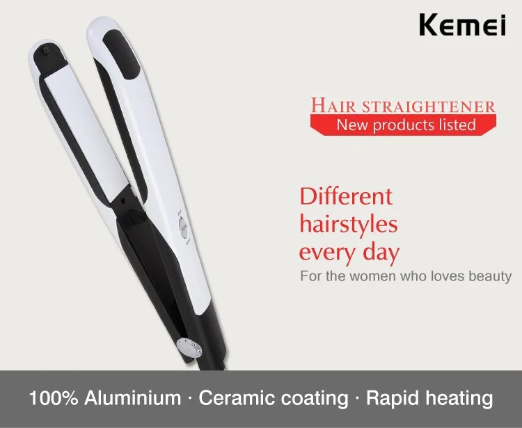 Kemei320 Flat Iron Выпрямление Утюги Для Укладки Инструменты 110 В~ 240 В Профессиональный Выпрямитель Для Волос