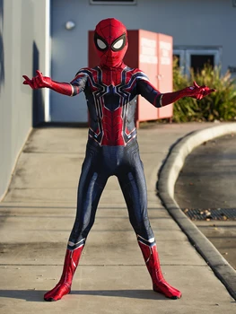 

Newest Iron Spider Cosplay Costume Spider-Man Costume 3D Print Spandex Spiderman Cosplay Superhero Costume for Adult/ Kids