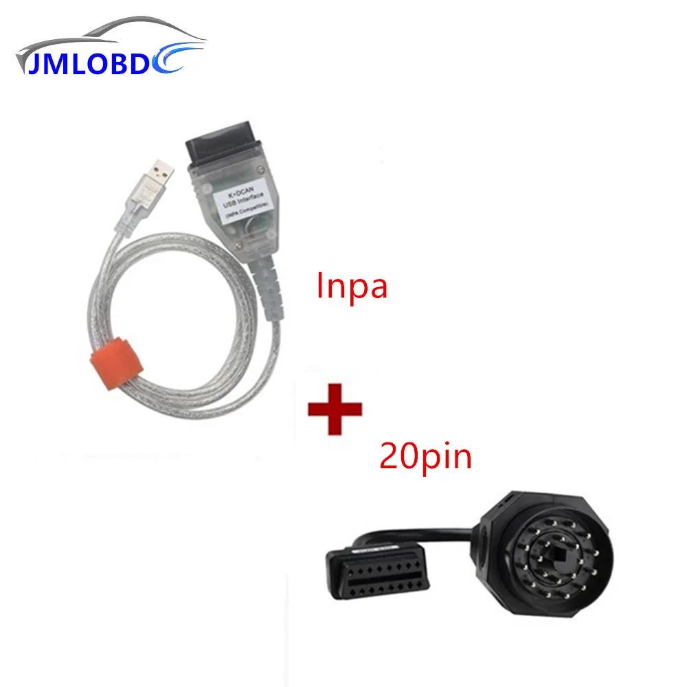 

2018 For BMW INPA/Ediabas OBD & ADS Interface with 20pin OBD1 to OBD2 Female Adapter Cable