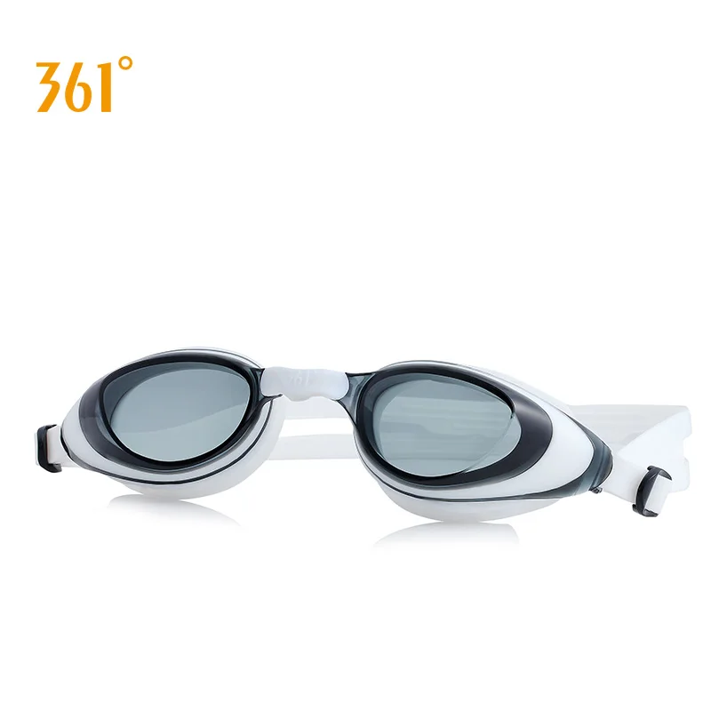 Мужские очки для плавания, очки для близорукости, унисекс, противотуманные очки для плавания, женские водонепроницаемые очки для плавания, очки для плавания в бассейне, очки для близорукости, диоптрий - Цвет: SLY196042-BlackWhite