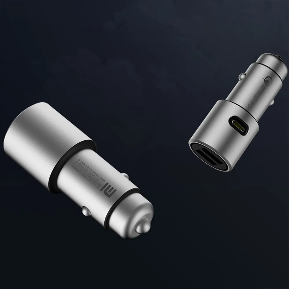 Оригинальное автомобильное зарядное устройство Xiaomi Mijia QC3.0 X2 полностью