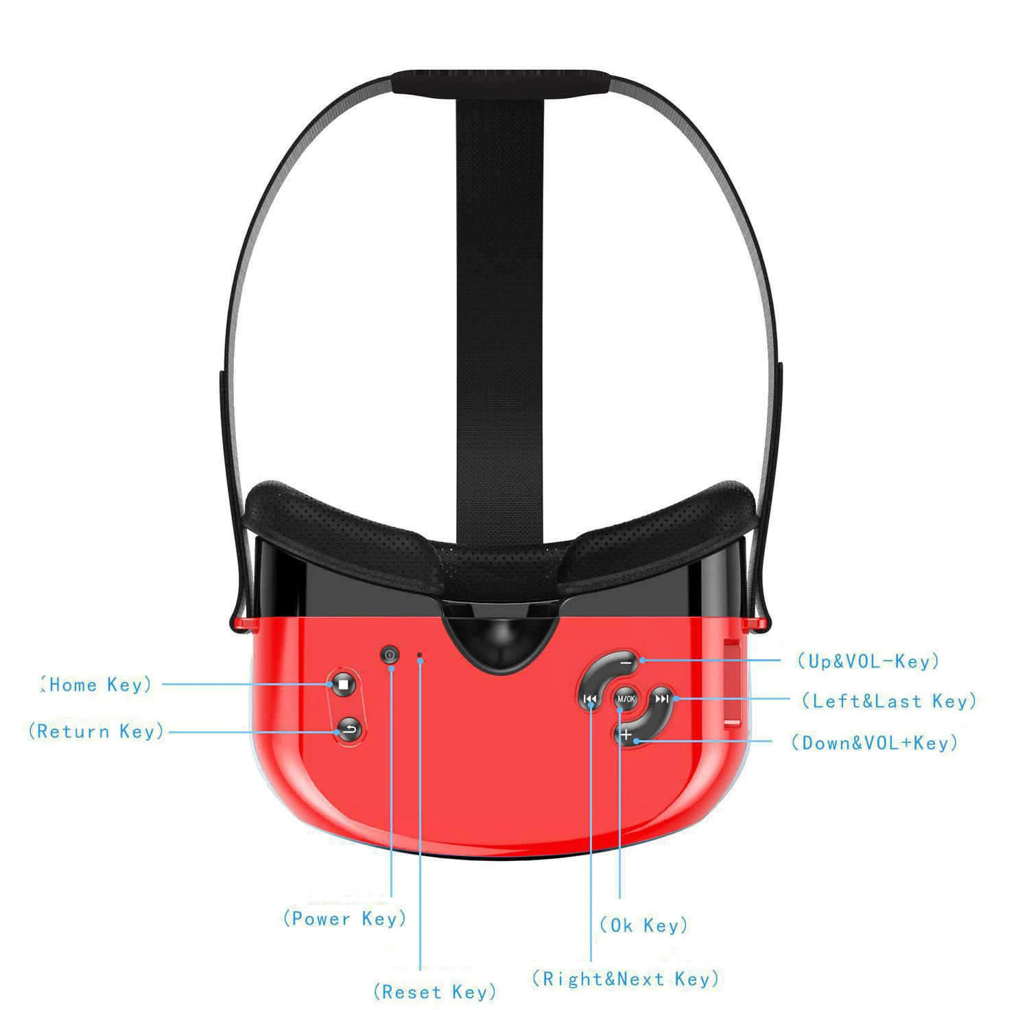 Все в одном VR шлем 3D очки виртуальной реальности частный кино Android 4 5 &quot720 P ips TFT